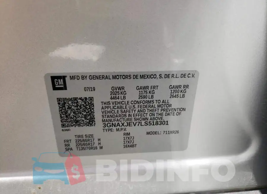 3GNAXJEV7LS518301 Photo# 10