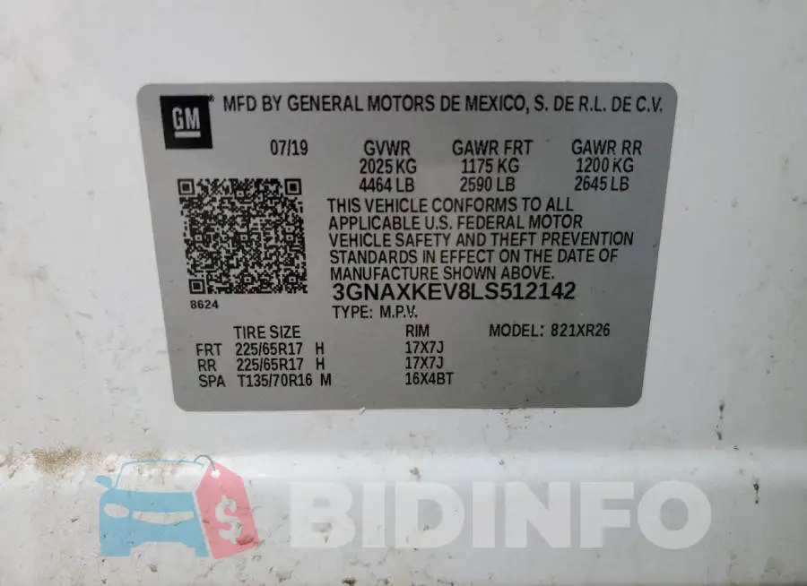 3GNAXKEV8LS512142 Photo# 10