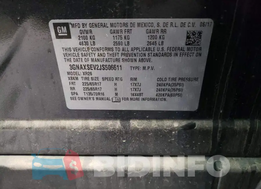 3GNAXSEV2JS506611 Photo# 10