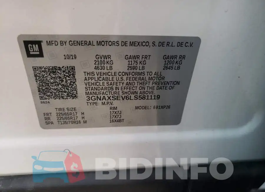 3GNAXSEV6LS581119 Photo# 10
