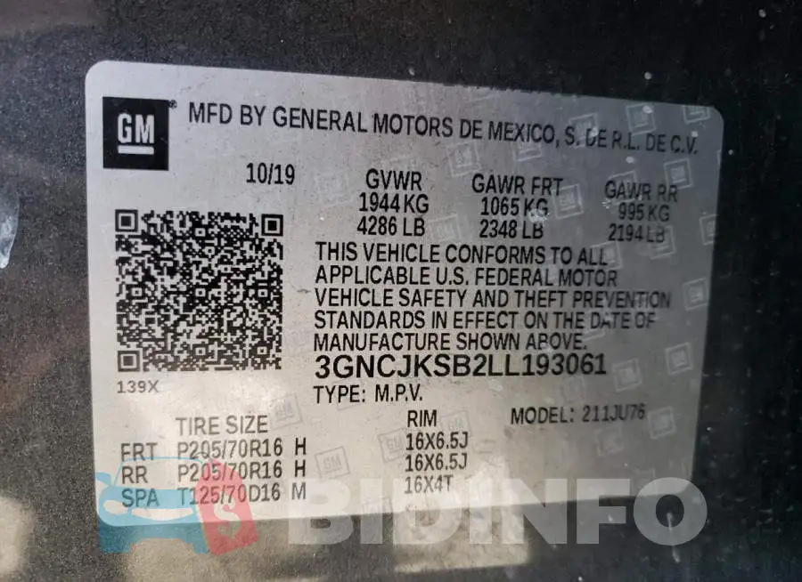 3GNCJKSB2LL193061 Photo# 10