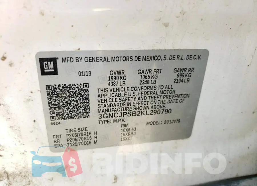 3GNCJPSB2KL290790 Photo# 10