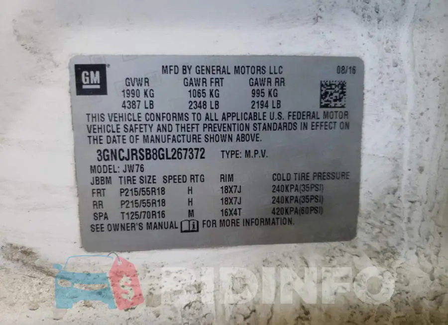 3GNCJRSB8GL267372 Photo# 10