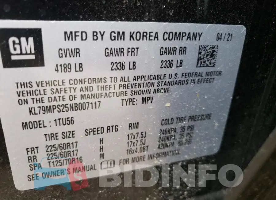 KL79MPS25NB007117 Photo# 10