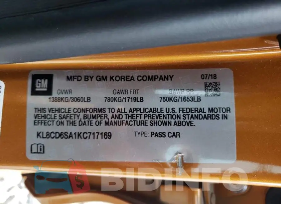 KL8CD6SA1KC717169 Photo# 10