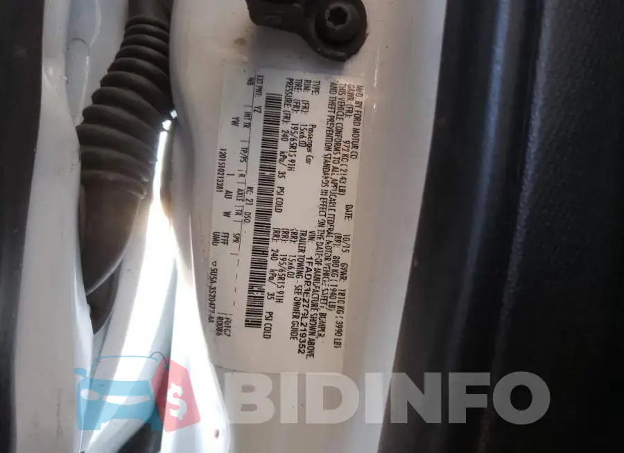 1FADP3E27GL219352 Photo# 10