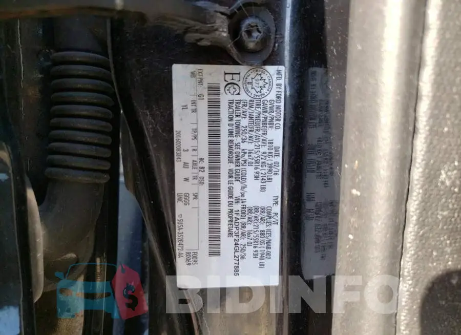 1FADP3F24GL277885 Photo# 10