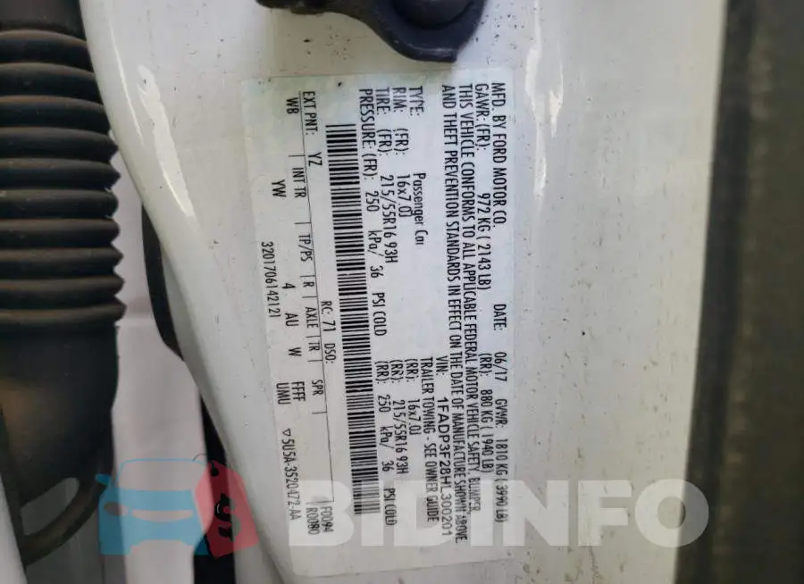 1FADP3F28HL300201 Photo# 10
