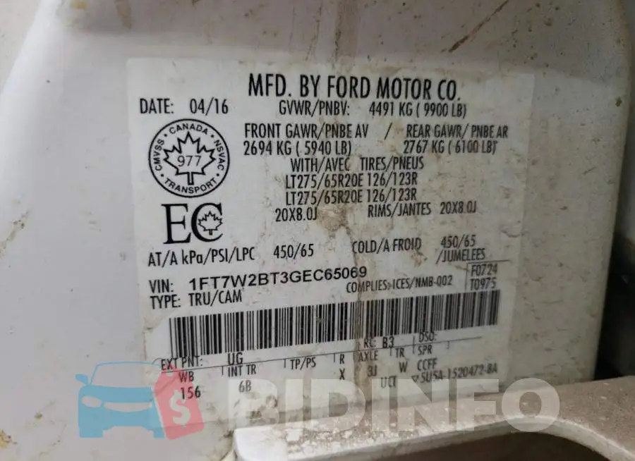 1FT7W2BT3GEC65069 Photo# 10