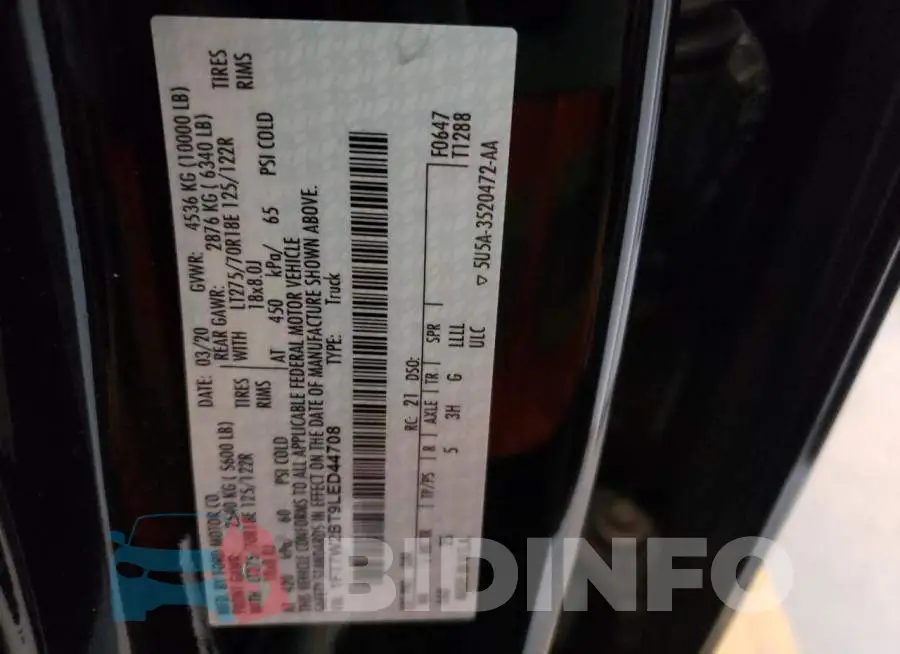 1FT7W2BT9LED44708 Photo# 10