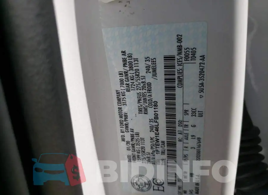 1FTEW1E46LFB01180 Photo# 10