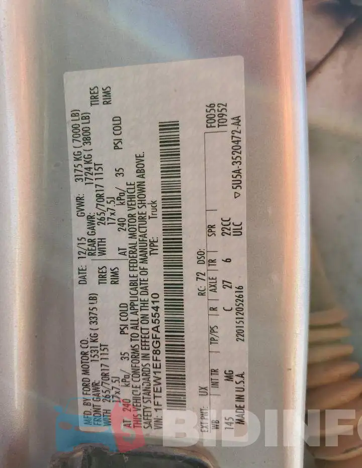 1FTEW1EF8GFA55410 Photo# 10