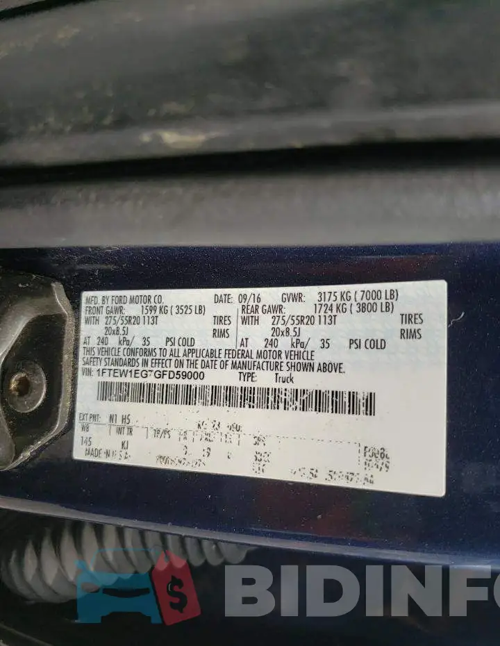 1FTEW1EG7GFD59000 Photo# 10