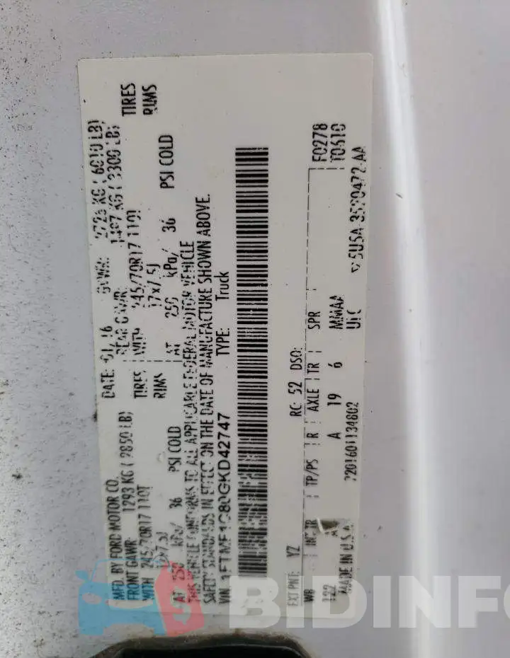 1FTMF1C80GKD42747 Photo# 10