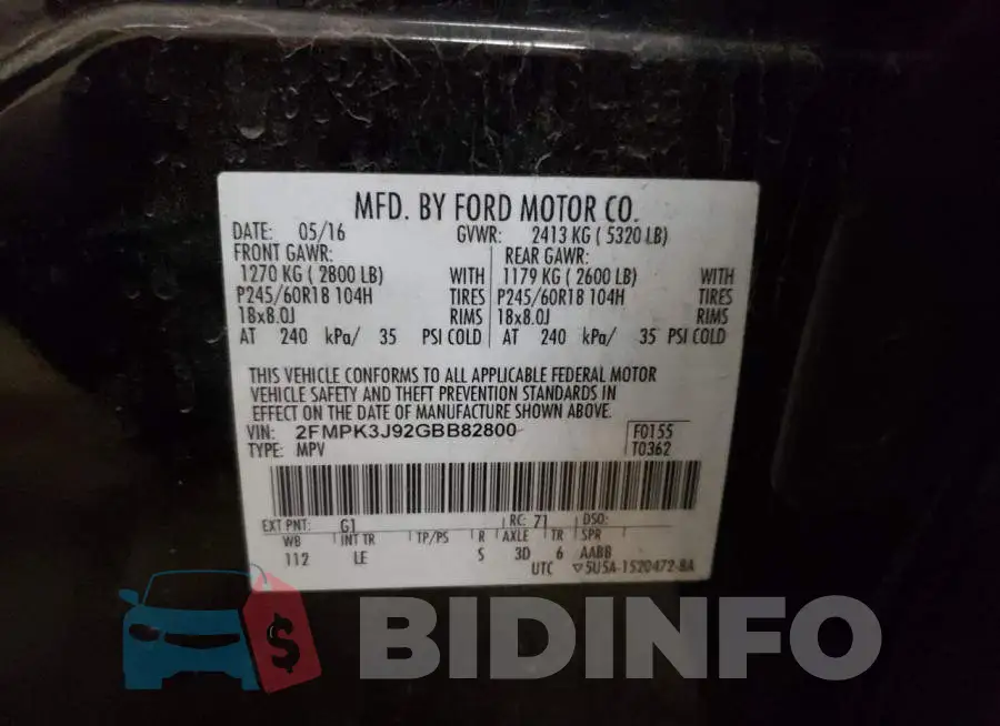 2FMPK3J92GBB82800 Photo# 10