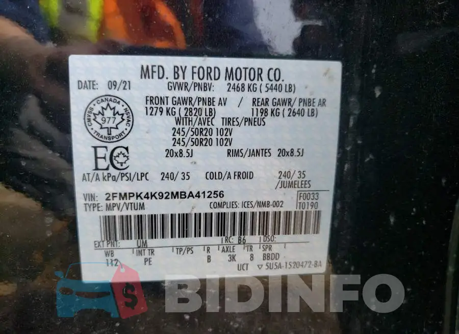 2FMPK4K92MBA41256 Photo# 10