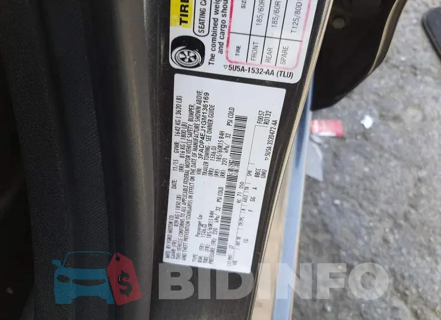 3FADP4EJ1GM136169 Photo# 10