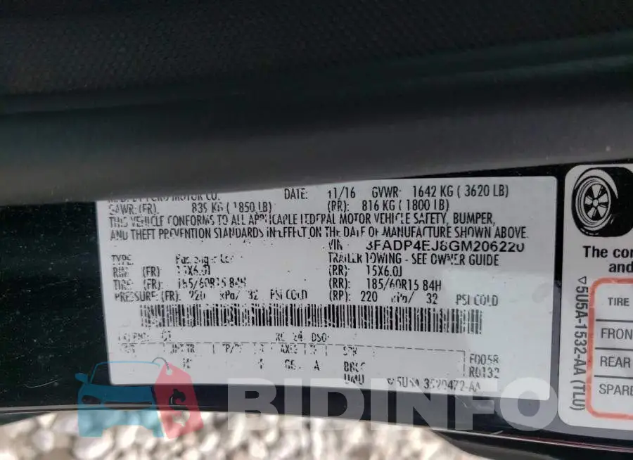 3FADP4EJ8GM206220 Photo# 10