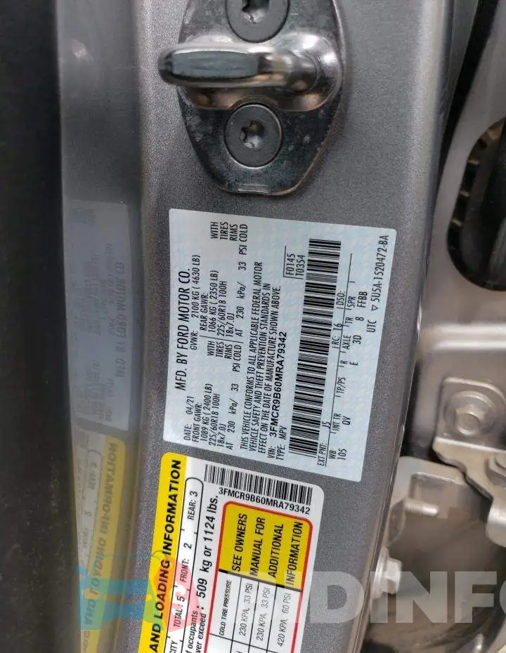 3FMCR9B60MRA79342 Photo# 10