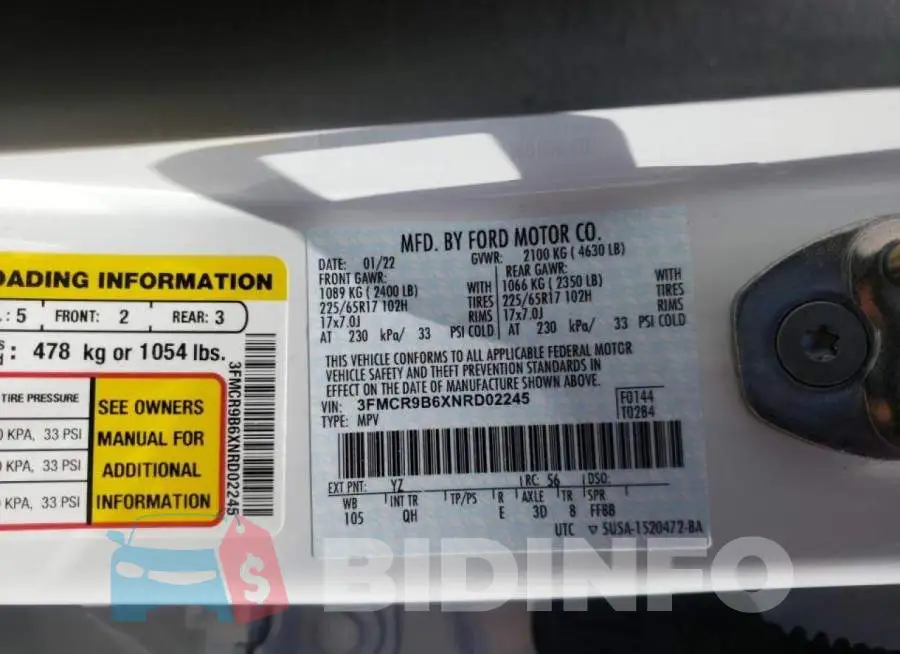 3FMCR9B6XNRD02245 Photo# 10