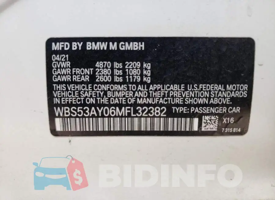 WBS53AY06MFL32382 Photo# 10