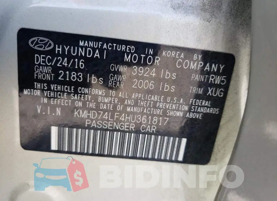 KMHD74LF4HU361817 Photo# 10