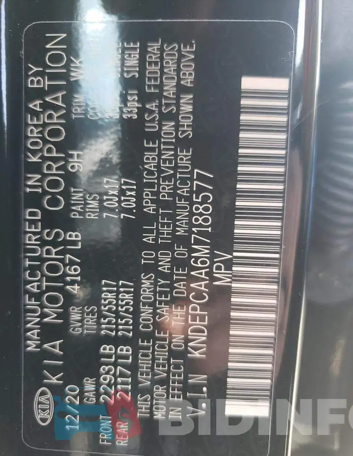 KNDEPCAA6M7188577 Photo# 10 KNDEPCAA6M7188577 Photo# 10