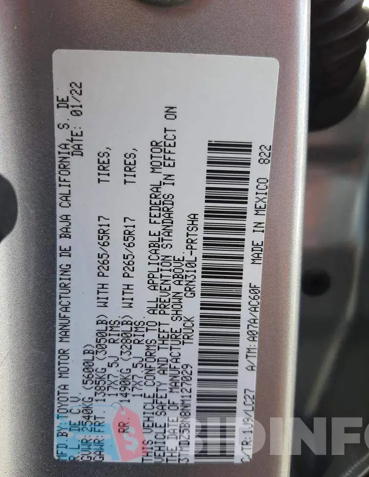 3TMDZ5BN8NM127029 Photo# 10 3TMDZ5BN8NM127029 Photo# 10