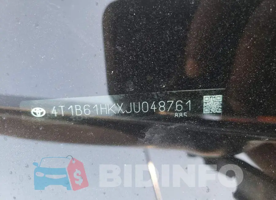 4T1B61HKXJU048761 Photo# 10