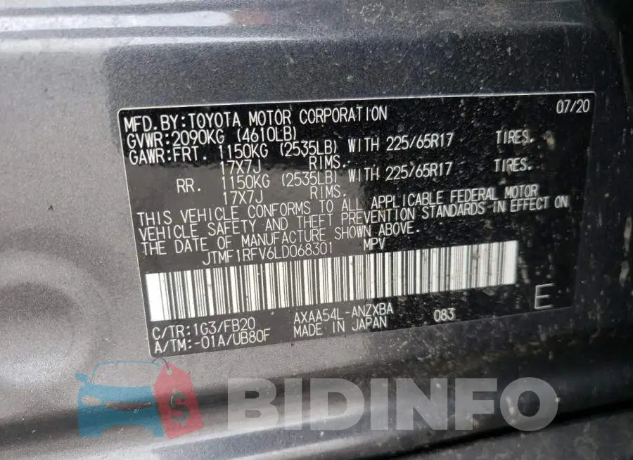 JTMF1RFV6LD068301 Photo# 10