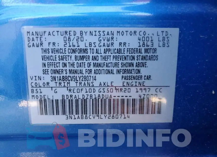 3N1AB8CV9LY280714 Photo# 10