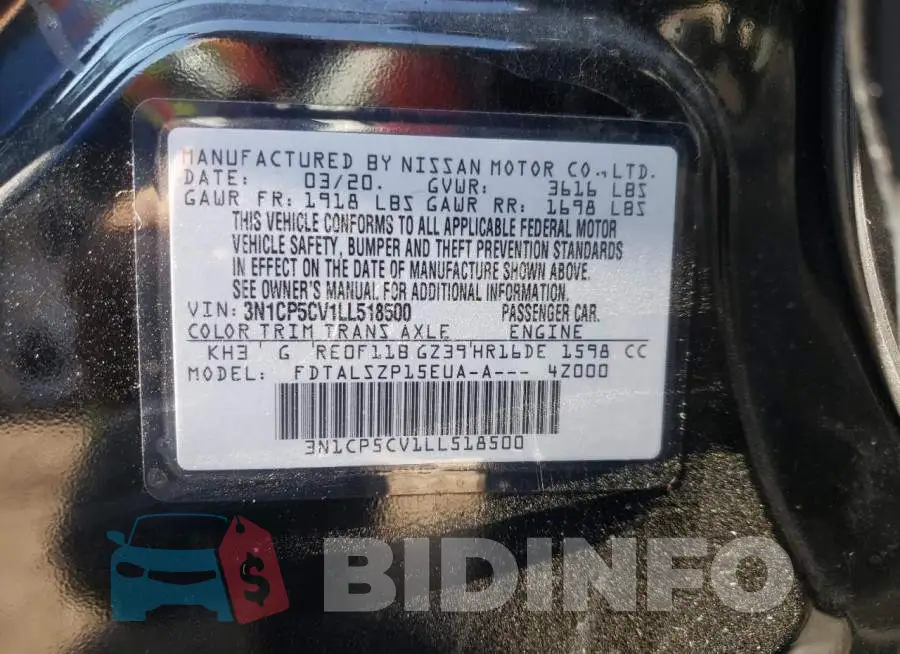 3N1CP5CV1LL518500 Photo# 10