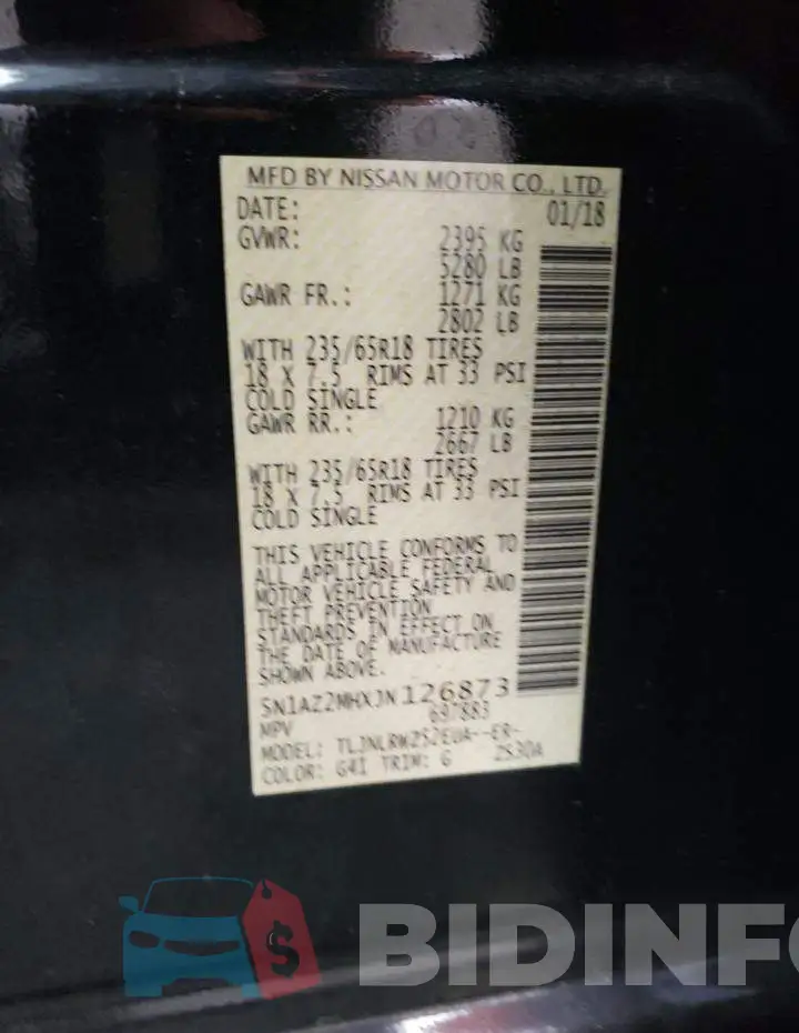 5N1AZ2MHXJN126873 Photo# 10