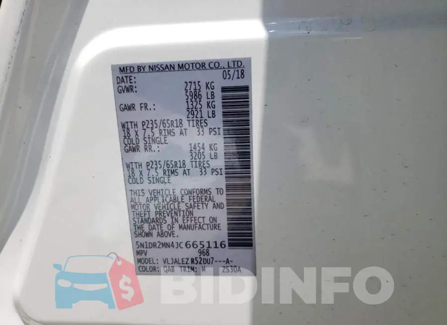 5N1DR2MN4JC665116 Photo# 10