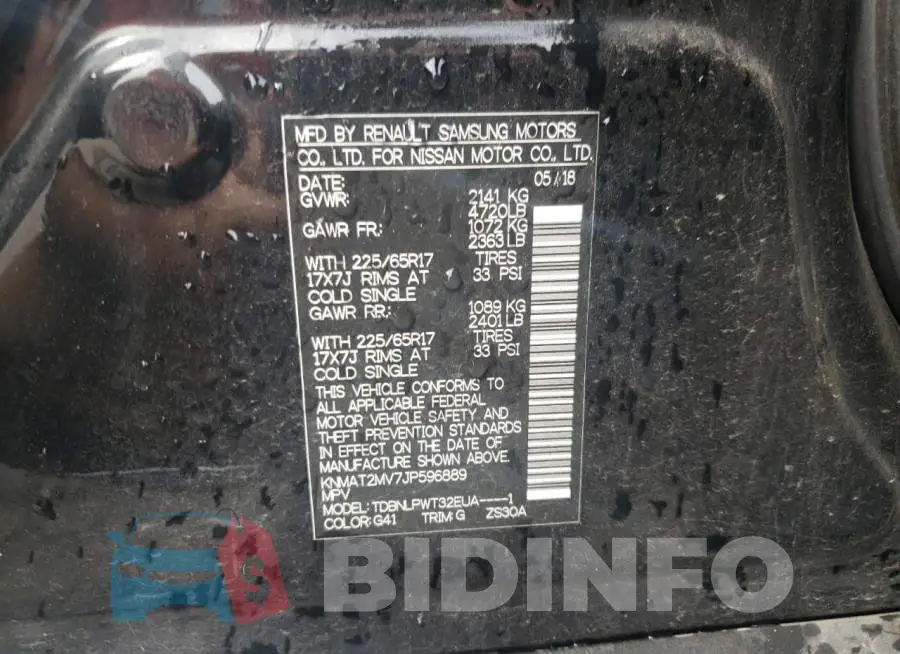 KNMAT2MV7JP596889 Photo# 10