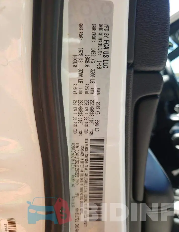 1C4RJFBG9JC297285 Photo# 10 1C4RJFBG9JC297285 Photo# 10