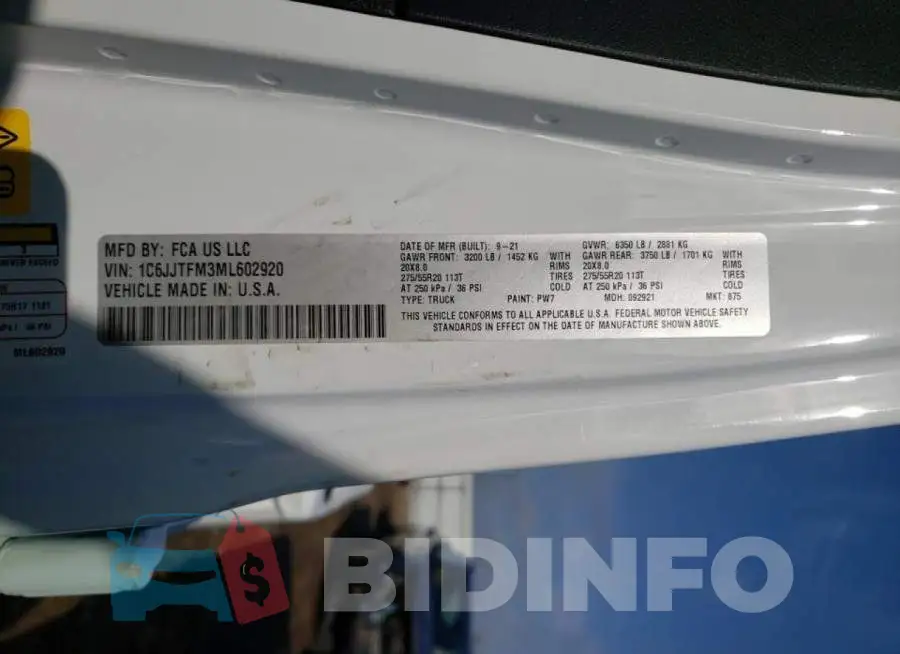 1C6JJTFM3ML602920 Photo# 10