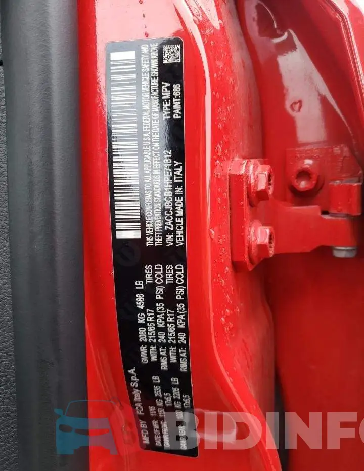 ZACCJBCB1HPE71812 Photo# 10