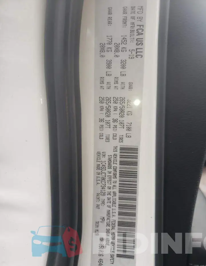 1C4SDJCT0KC734129 Photo# 10