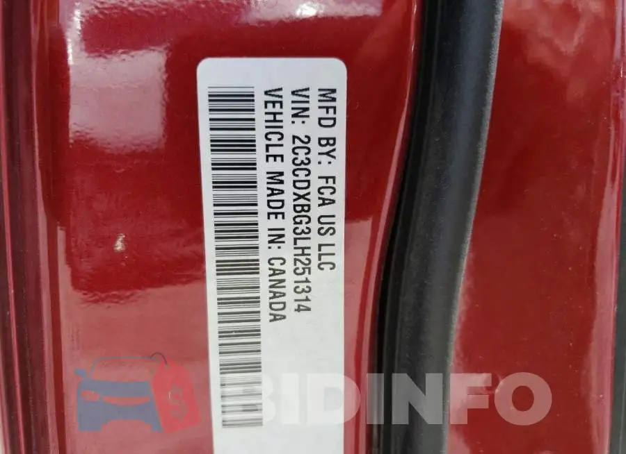 2C3CDXBG3LH251314 Photo# 10