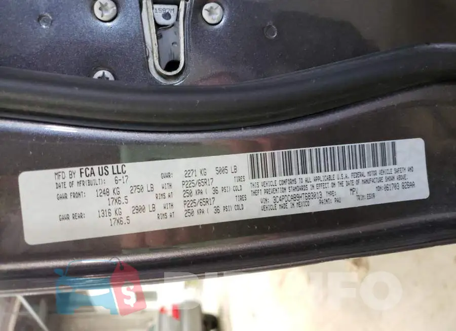 3C4PDCAB9HT683013 Photo# 10