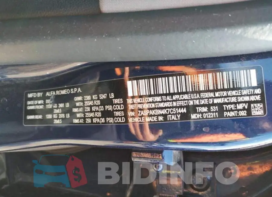 ZASPAKBN4K7C51444 Photo# 10