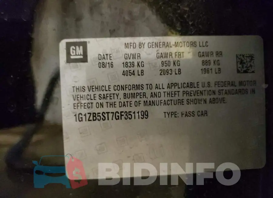 1G1ZB5ST7GF351199 Photo# 10