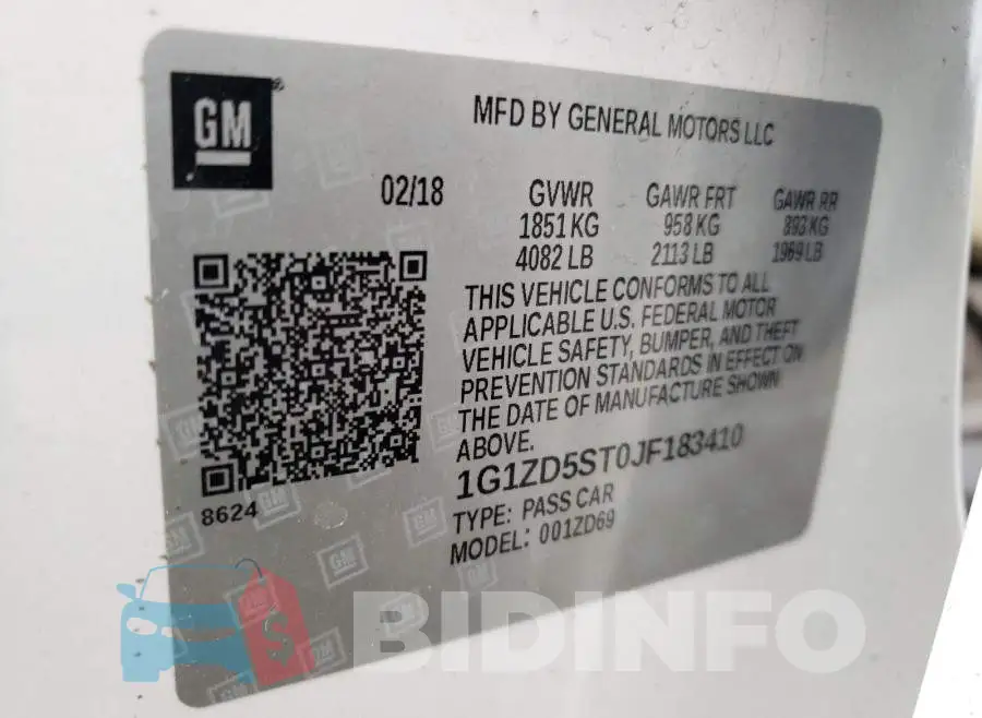 1G1ZD5ST0JF183410 Photo# 10