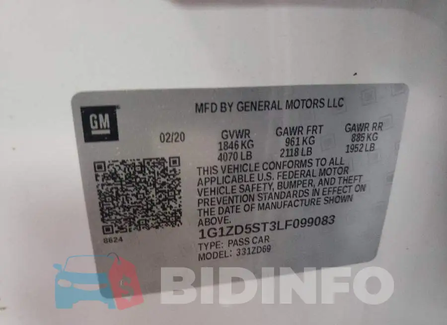 1G1ZD5ST3LF099083 Photo# 10