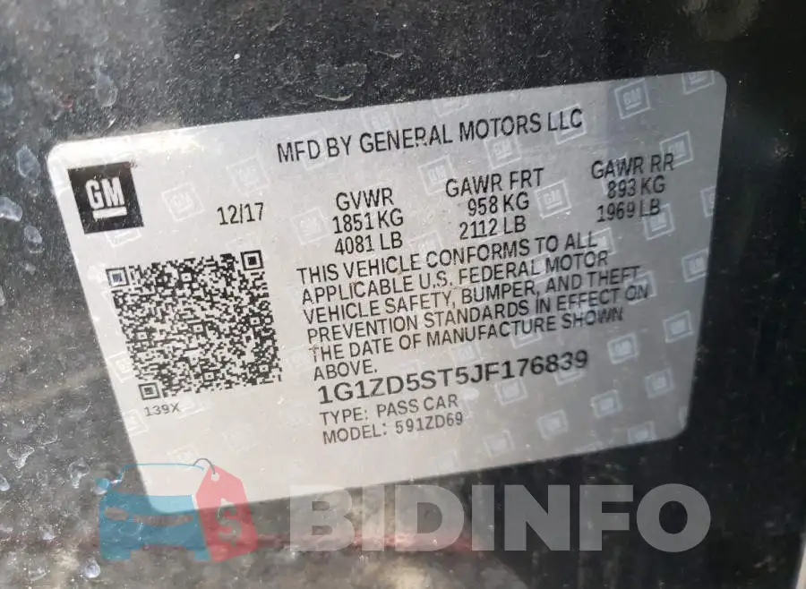 1G1ZD5ST5JF176839 Photo# 10