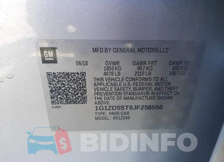 1G1ZD5ST9JF258556 Photo# 10