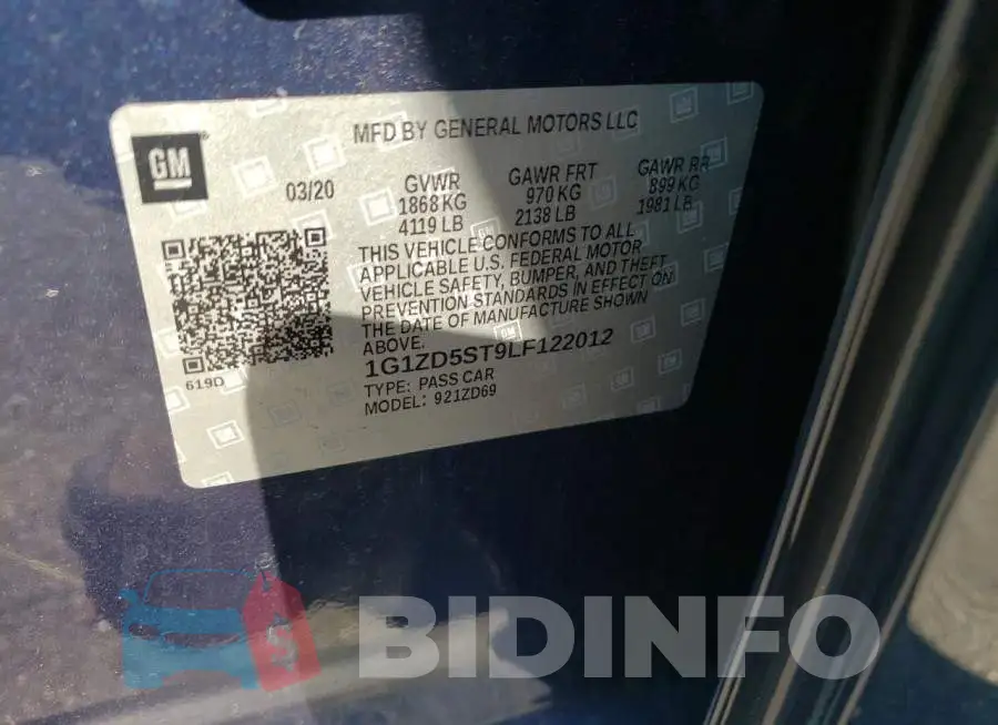 1G1ZD5ST9LF122012 Photo# 10