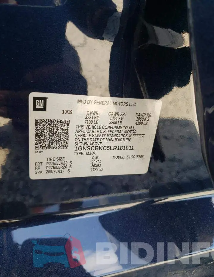 1GNSCBKC5LR181011 Photo# 10
