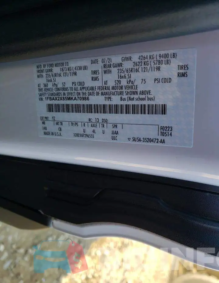 1FBAX2X85MKA70986 Photo# 10